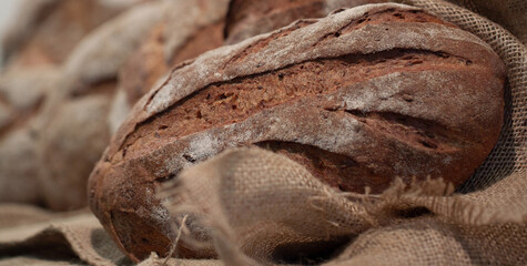 traditional rustic rye bread
