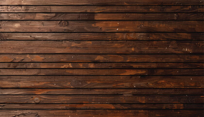 Fototapeta premium Close up of wall made of wooden planks. Wood plank texture background. Wood panels. Wooden background.