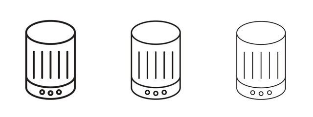 Smart speaker icon for Website or Apps Elements, Logo. Pixel vector graphics