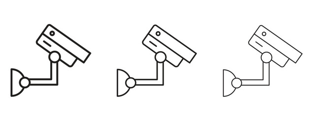 Security camera icon for Website or Apps Elements, Logo. Pixel vector graphics