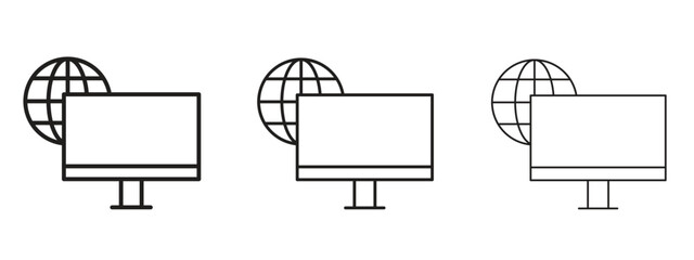 Remote Access icon for Website or Apps Elements, Logo. Pixel vector graphics