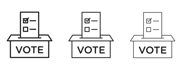 Referendum icon for Website or Apps Elements, Logo. Pixel vector graphics