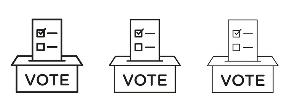 Referendum icon for Website or Apps Elements, Logo. Pixel vector graphics