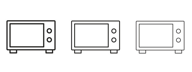 Microwave icon for Website or Apps Elements, Logo. Pixel vector graphics