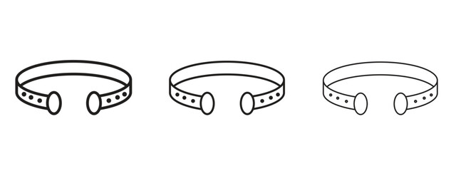 Bracelet icon for Website or Apps Elements, Logo. Pixel vector graphics
