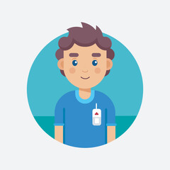 A diabetic patient illustrations vector art file