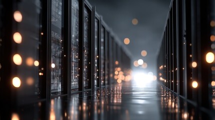 Data center server room technology infrastructure network digital storage computing