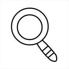 Search Magnifying Glass Line Icon
