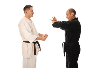 Two karate masters
