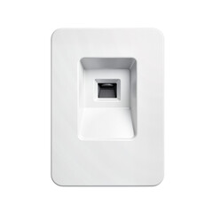 Biometric scanner for security technology isolated on transparent background  