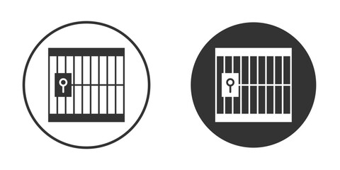 Prison icon simple solid style concept. Clipart vectors