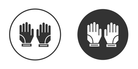 Gloves icon simple solid style concept. Clipart vectors