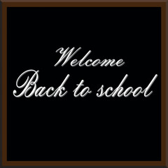 Obraz premium vector illustration, back to school on school desk