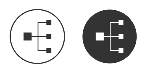 classification icon simple solid style concept. Clipart vectors