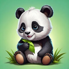 Cute baby panda