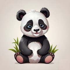 Cute baby panda