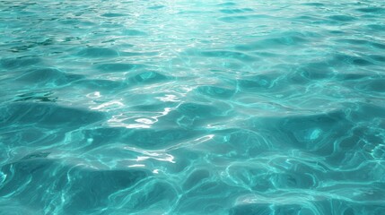 The shimmering turquoise water inviting you to relax and enjoy the tranquility.