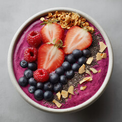 Mixed Berry and Nut Smoothie Bowl