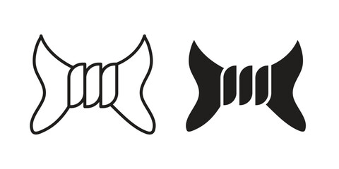 Squeeze icon set line art and glyph design. Eps10