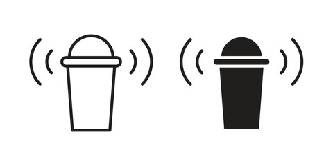 Shaker icon set line art and glyph design. Eps10
