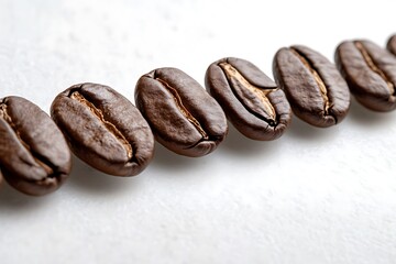 coffee beans isolated on white background