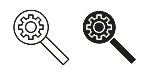 Investigate icon set line art and glyph design. Eps10