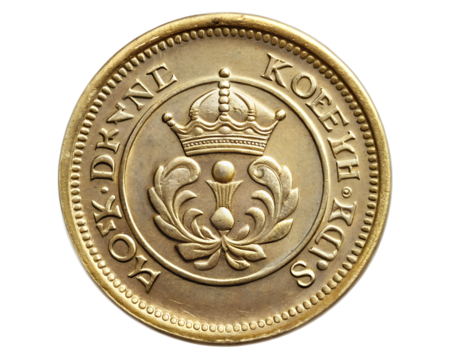 ancient bronze coin front view isolated on white background. PNG Transparent file type with high definition quality And vibrant color grading Available. - Powered by Adobe