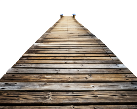 wooden bridge over the lake isolated on white background. PNG Transparent file type with high definition quality And vibrant color grading Available. - Powered by Adobe