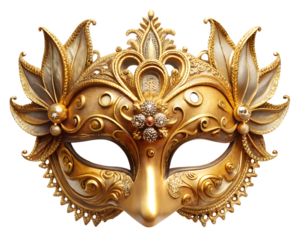 venetian carnival mask isolated on white background. PNG Transparent file type with high definition quality And vibrant color grading Available.