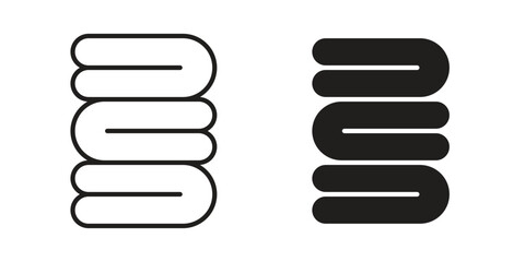 blanket icon set line art and glyph design. Eps10