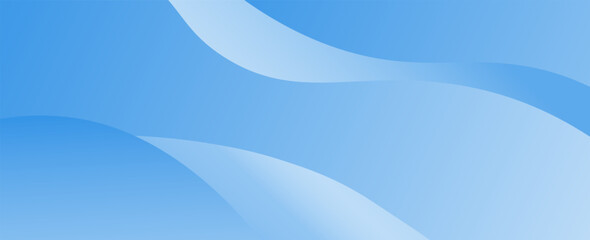 Modern blue gradient background with waves. vector