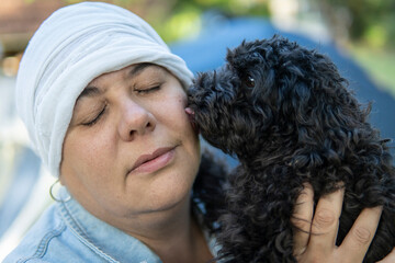Resilient woman finds comfort and joy with her beloved dog