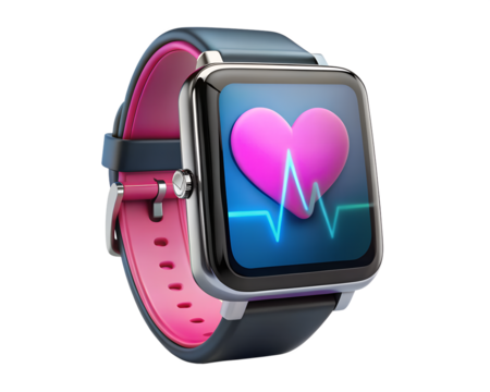 stethoscope with heart beat isolated on white background. PNG Transparent file type with high definition quality And vibrant color grading Available.