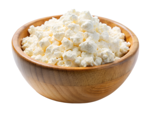 bowl of cottage cheese isolated on white background. PNG Transparent file type with high definition quality And vibrant color grading Available.