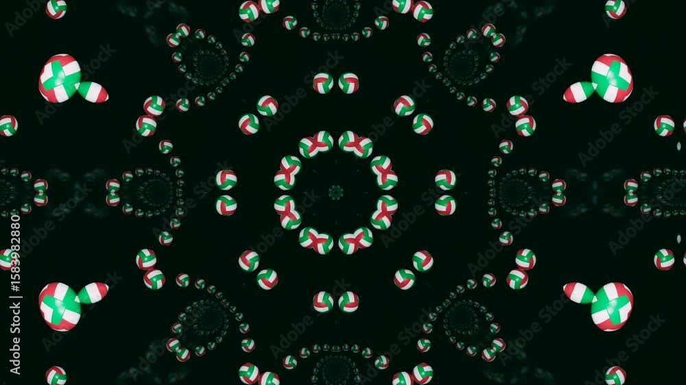 Poster abstract 3d mandala patterns: a kaleidoscopic geometric mosaic. dive into captivating symmetry and i