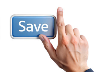 hand pushing button on a touch screen interface isolated on white background. PNG Transparent file type with high definition quality And vibrant color grading Available.