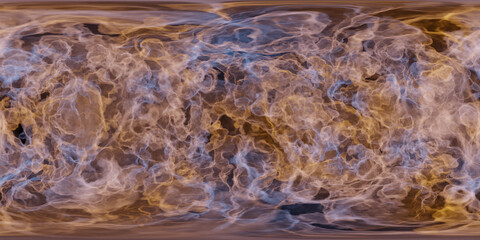 Swirling Abstract Smoke Pattern in Blue and Orange 360 vr panorama