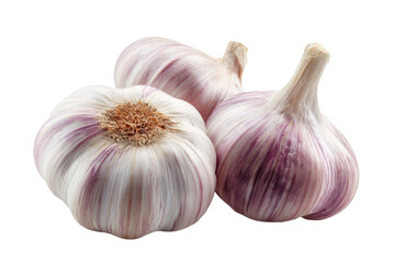 Garlic isolated on transparent or white background