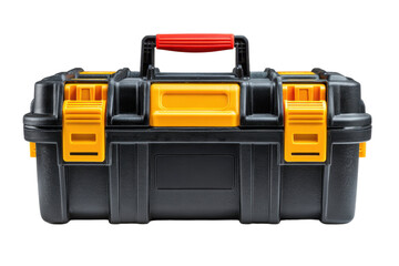 New toolbox or plastic case isolated on white transparent
