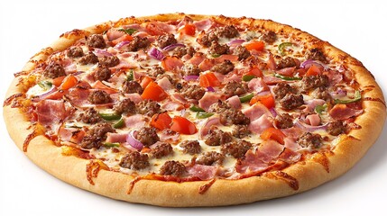 pizza isolated on white background