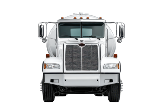 Tank Truck front view isolate on white background