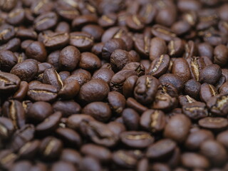 Dense Coffee Bean Texture Background