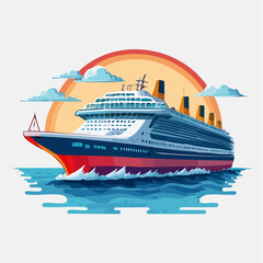 cruise ship in the sea