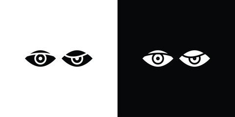 Myasthenia gravis icon silhouette in black flat style. Graphic element