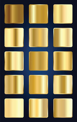 Golden gradient color collection