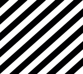 
pattern of thick, diagonal black and white stripes. This common design is often used for hazard warnings or stylistic purposes, indicating a strong contrast