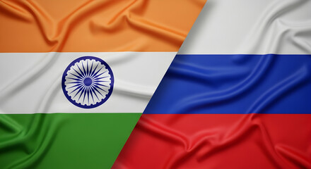 India and Russia Flags: International Relations Background