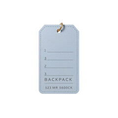 Minimalist Backpack Tag – Editable Travel ID Label