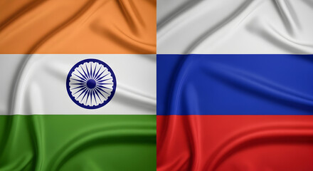 India and Russia Flags: A Symbol of Bilateral Relations
