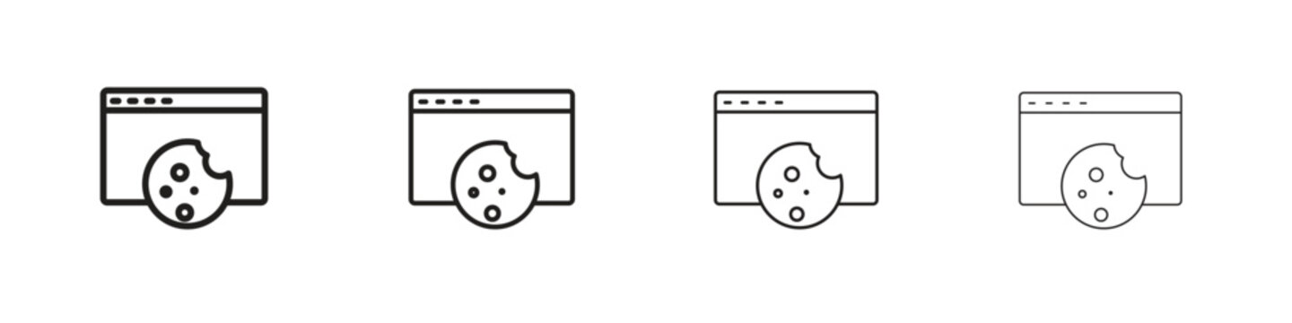 web Cookies icon for graphic design, Web, UI, app. Simple abstract icons